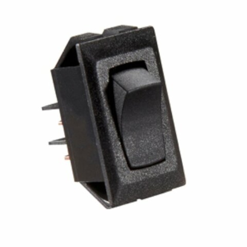 RV Designer Collection S321 Rocker Switch 10A Mom On/Off, Black
