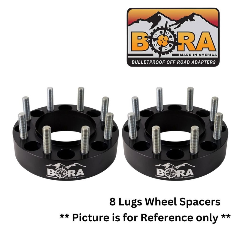 BORA 1999-2002 Ford F-350 Dually Aluminum 2.5″ Wheel Spacers  (Bolt Pattern 8×170 / Hub Bore 124.9) (Sold by Pair)