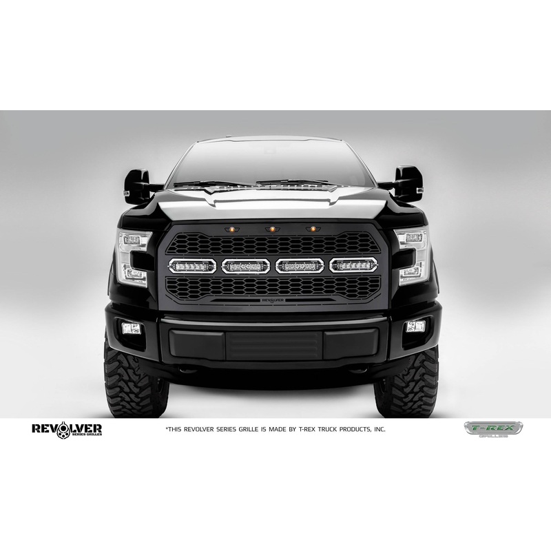 T-REX Grilles 6515731 Black Mild Steel Laser Cut Pattern Grille Fits 2015-2017 Ford F-150