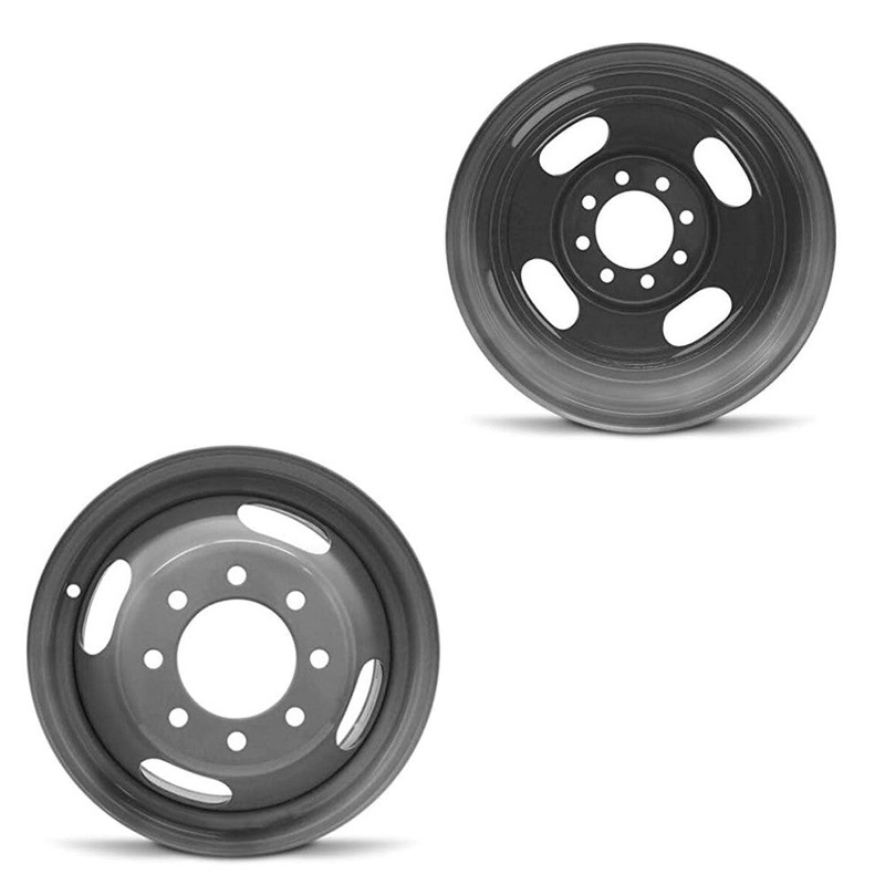 16×6.5 Road Ready RRW-05125 Grey PRE-11 GM DUALLY Wheels 8×6.5 Set of 6 (Fits Stock Tire Sizing)