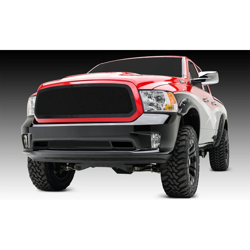 T-REX Grilles 51458 Black Mild Steel Small Mesh Grille Fits 2013-2018 Ram 1500