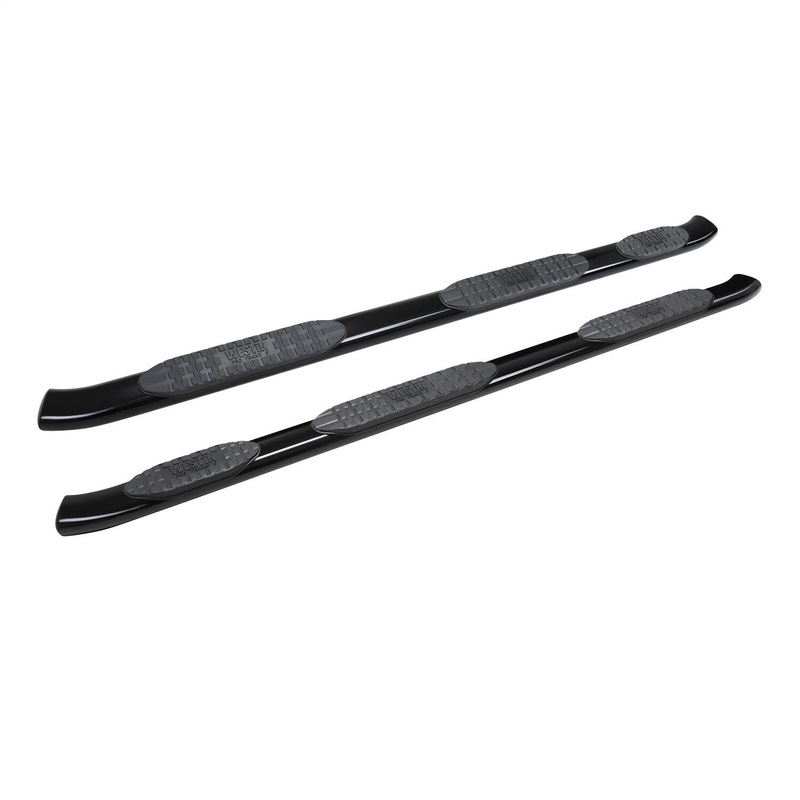 Westin 21-534735 PRO TRAXX 5 Oval Wheel to Wheel Nerf Bars fits 2019-2024 Ram 1500 Quad Cab 6’5″ Bed (Exc 2019-2023 1500 Classic) Black Pair