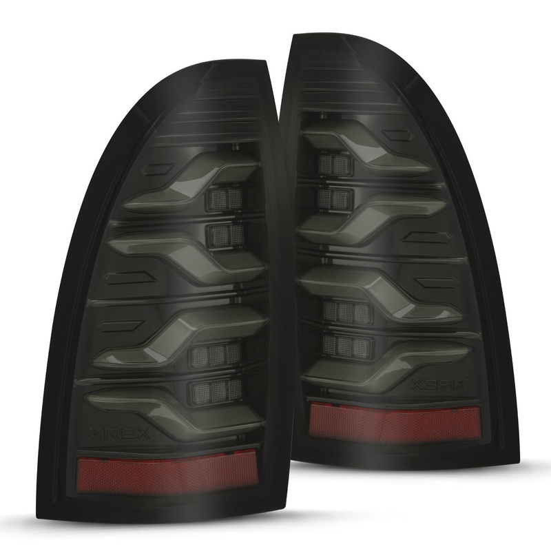 ALPHAREX 2005-2015 Toyota Tacoma LUXX-Series LED Tail Lights Alpha-Black