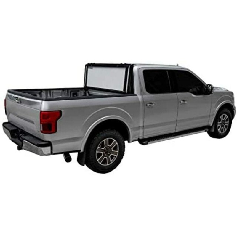 LOMAX G3010049 Stance Hard Tri-Fold Cover; Black Urethane Finish; Split Rail;