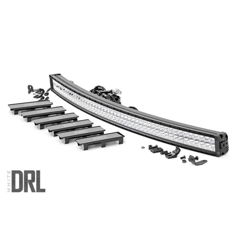 50 Inch Chrome Series LED Light Bar | Curved | Dual Row | Cool White DRL