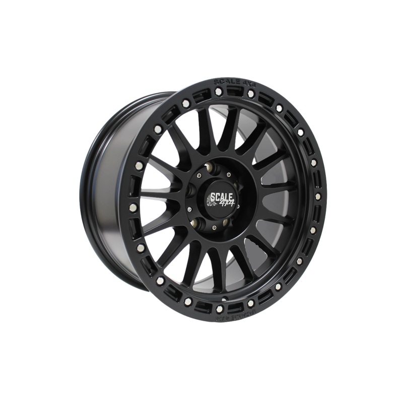 SCALE4X4 S01 Matte Black 17″ Wheels – 17×9.0 / -10 / 6×139.7