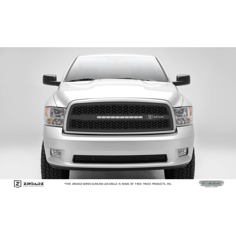 T-REX Grilles Z314571 Black Mild Steel Laser Cut Pattern Grille Fits 2009-2012 Ram 1500