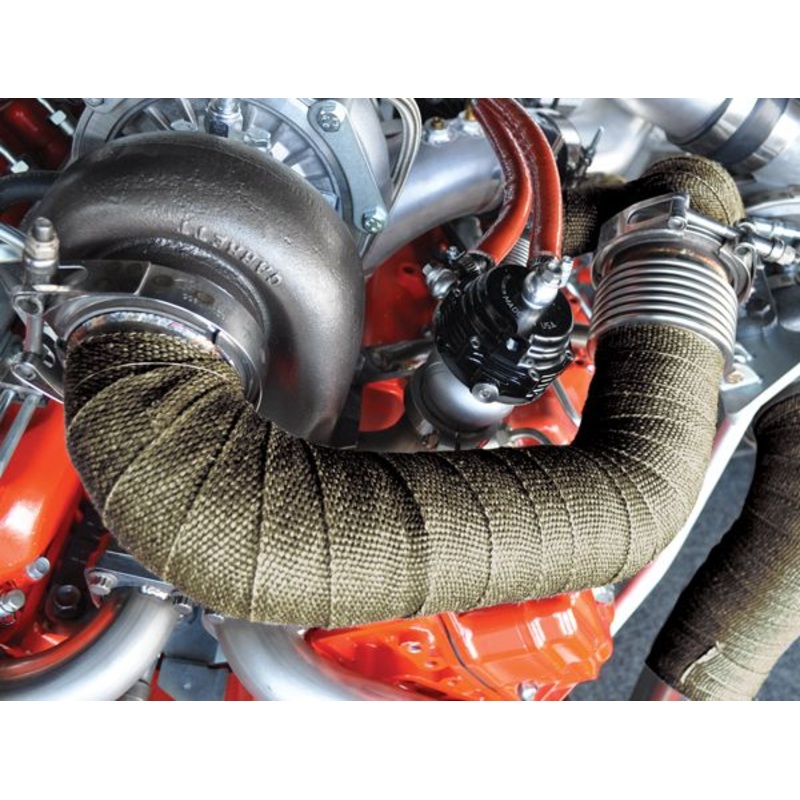 Titanium Exhaust Wrap 1/16 Inch Thick 1 Inch X 50 Foot PPE Diesel