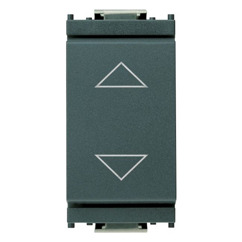 Vimar 10A 2-Way Push Button Grey – 16150