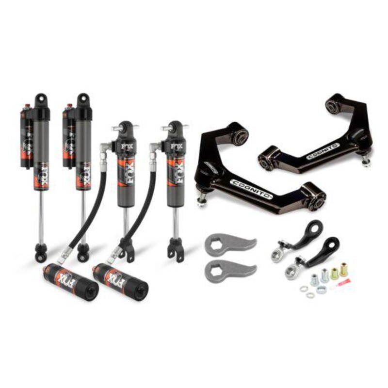 2020-2024 GMC/Chevrolet 2500/3500 Cognito 3-Inch Elite Leveling Kit with Fox Elite 2.5 Reservoir Shocks