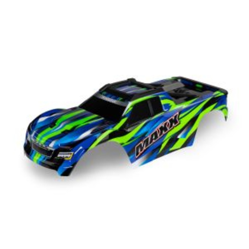 Traxxas body maxx painted green