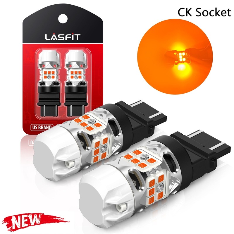 3157 4157 LED Turn Signal Bulbs CanBus-Ready Amber CK Socket | T3 Series