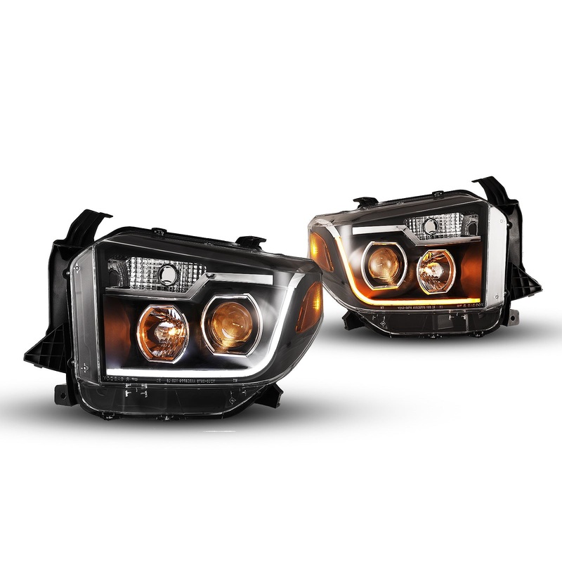For 2014-2017 Toyota Tundra Headlight – Black/Clear