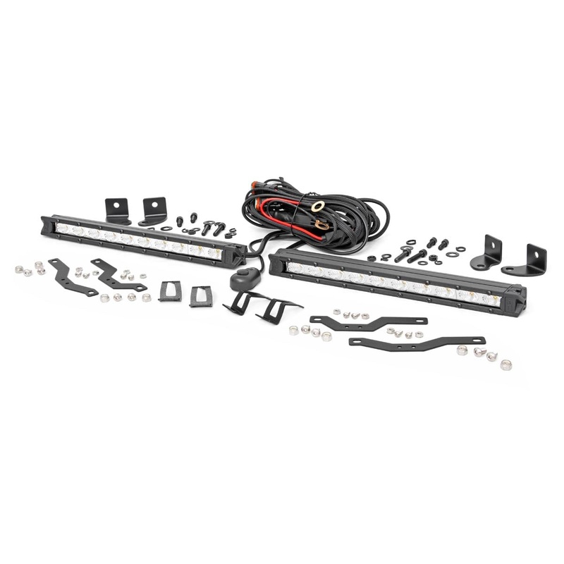 LED Light Kit | Grille Mount | 10″ Chrome Slimline Pair | Ford F-150 (18-20)