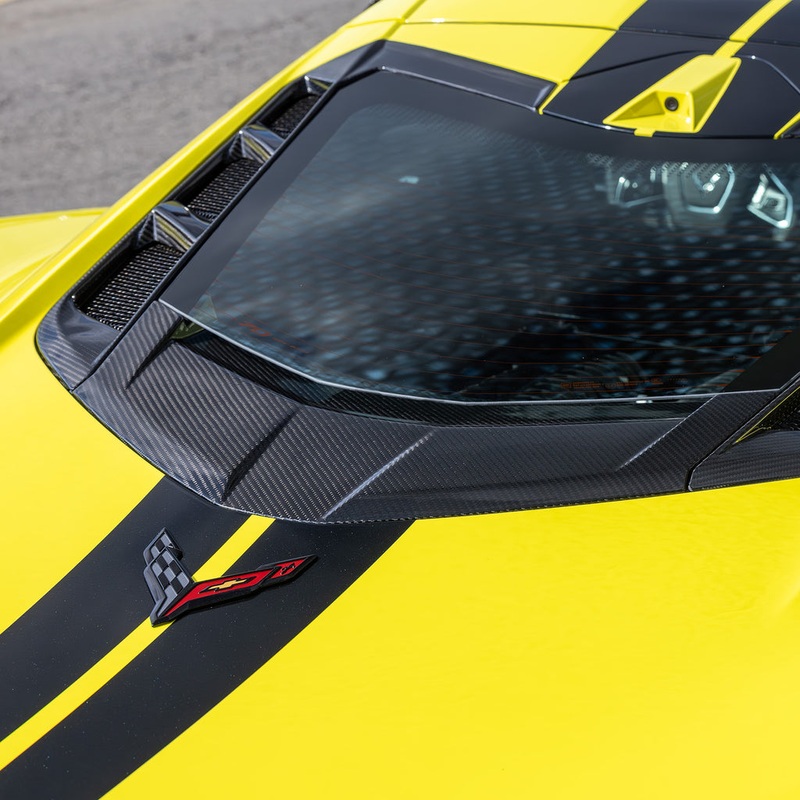 RSC Corvette C8 | Z06 COUPE Lower Engine Hatch Trim Piece | Carbon Fiber