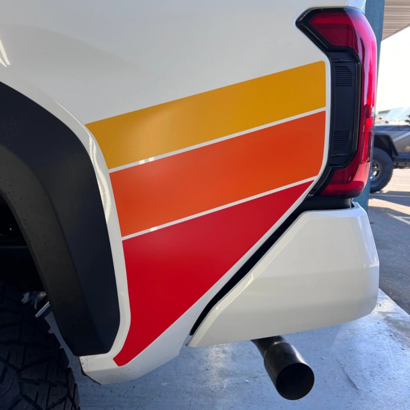Taco Vinyl Lower Bedside Decals for Tacoma (2024-2025)