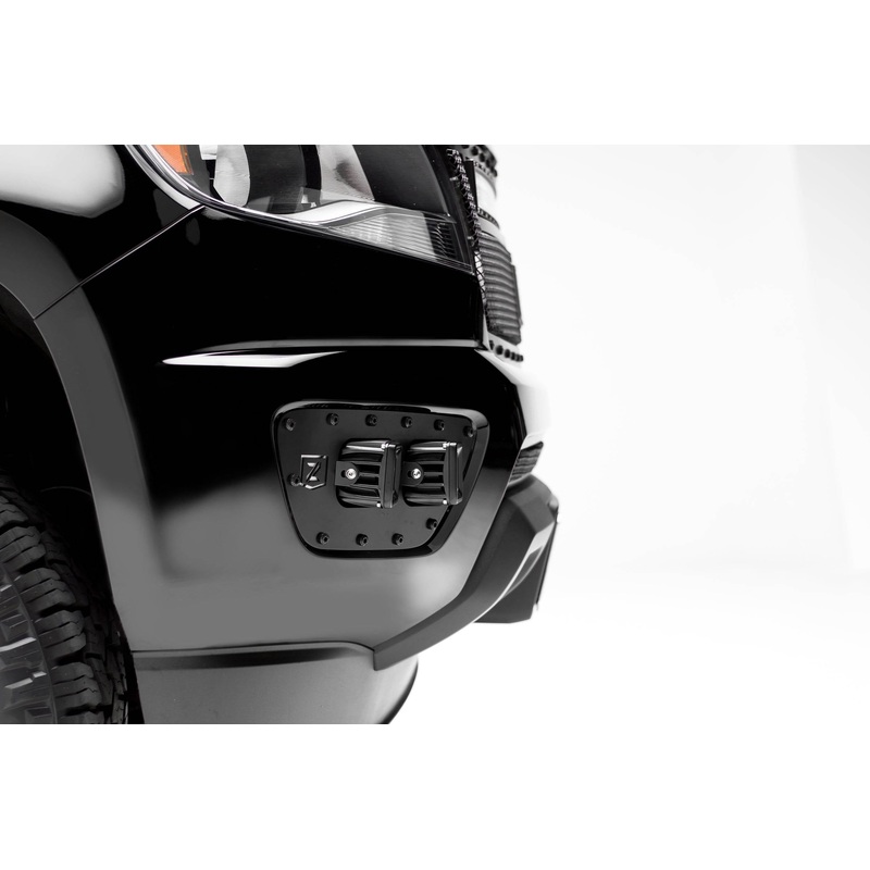 ZROADZ Z322671-KIT Black Mild Steel Front Bumper OEM Fog LED Kit Fits 2015-2020 Chevrolet Colorado