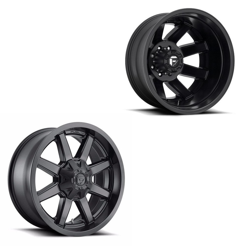 20×10 Fuel D436 Maverick Satin Black PRE-19 DODGE DUALLY SUPER SINGLE Wheels 8×6.5 Set of 6 (Fits UP to 12.50 tire)