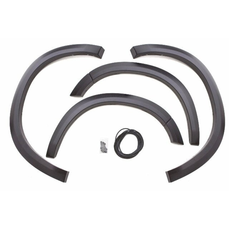 Lund SX202T Elite Series Black Sport Style Textured Front and Rear Fender Flare – 4 Piece, Complete Set