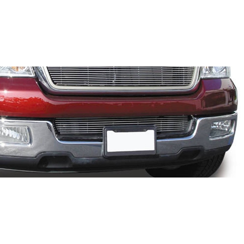 T-REX Grilles 25552 Polished Aluminum Horizontal Bumper Grille Fits 2004-2005 Ford F-150