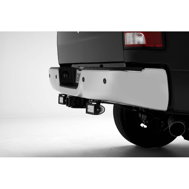 ZROADZ Z384521 Black Mild Steel Rear Bumper LED Bracket Fits 2009-2018 Ram 1500