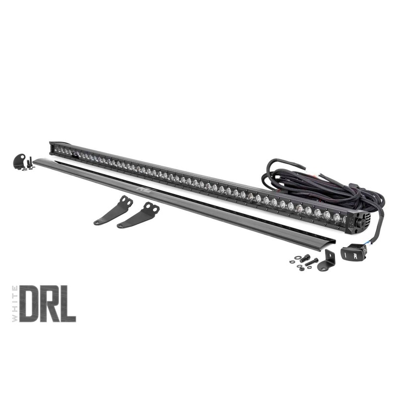 LED Light | Lower Windshield | 50″ Black Single Row | White DRL | Polaris General/General XP