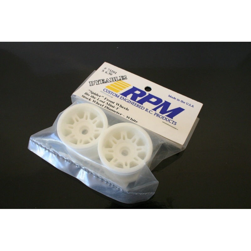 RPM “SPIDER” Front Wheels (Fits the Losi MINI-T Stock Wheel Diameter); White