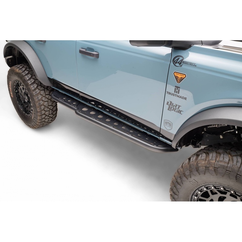 ZROADZ Z745601 Black Mild Steel TrailX.R3 Sliders Fits 2021-2024 Ford Bronco 4Dr.