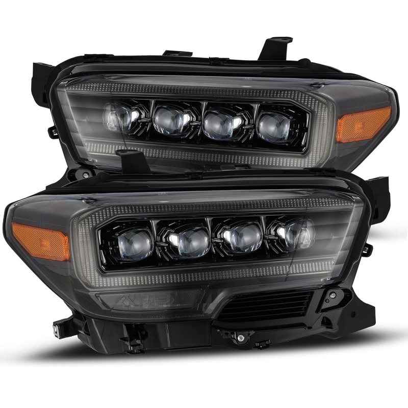 ALPHAREX 2016-2023 Toyota Tacoma NOVA-Series LED Projector Headlights Alpha-Black