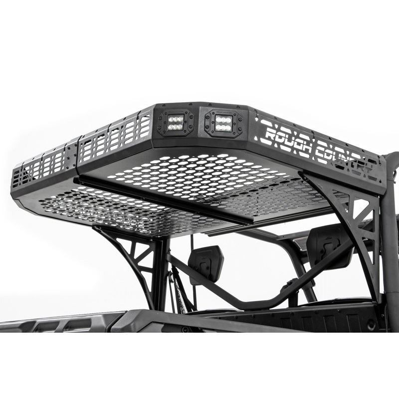Cargo Rack | Dual 2″ Black LED Pairs | Flush Mount | Can-Am Defender HD 5/HD 8/HD 9/HD 10