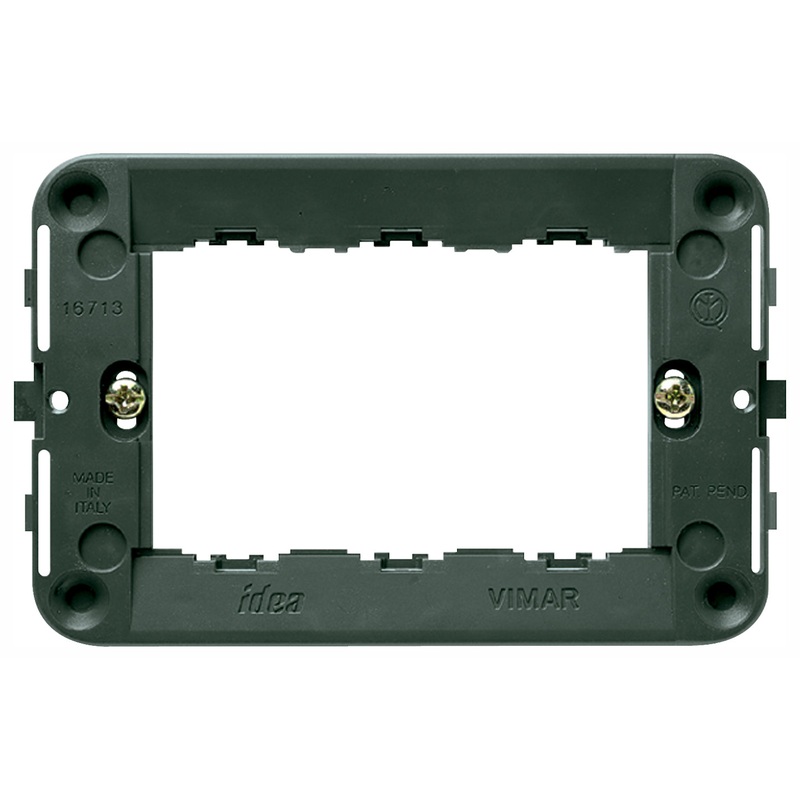 VIMAR Mounting Frame 3-Module, Grey, 16713