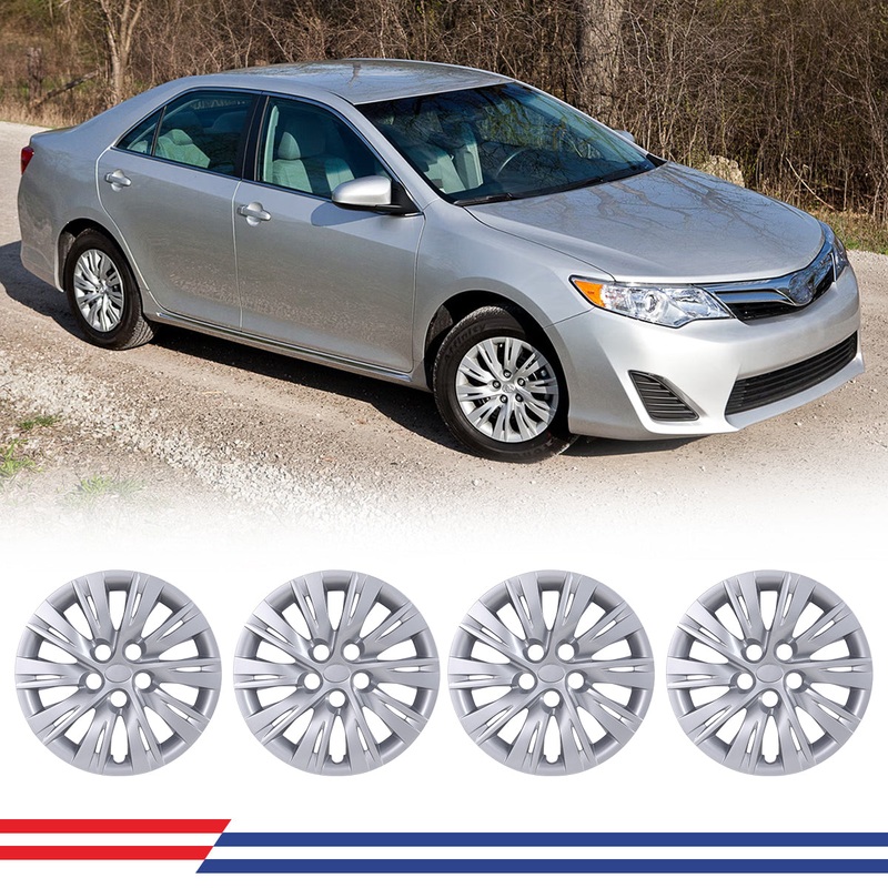 WINJET 16′ Hubcaps Wheel Rims Cover for 2012-2014 TOYOTA CAMRY – Sliver