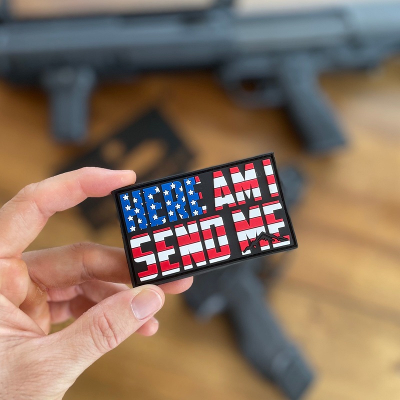 Tactilian Here Am I, Send Me Patriotic PVC Patch