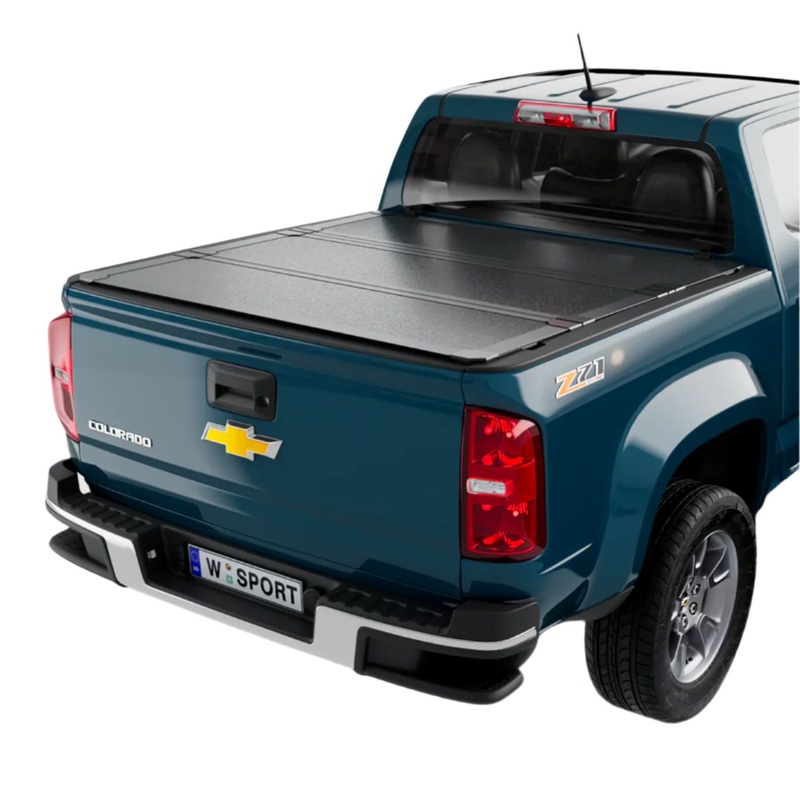 Tonneau Covers | WORKSPORT 2015-2024 Chevrolet Colorado / GMC Canyon AL3 PRO Quick Latch Aluminum Trifold Hard Tonneau Cover