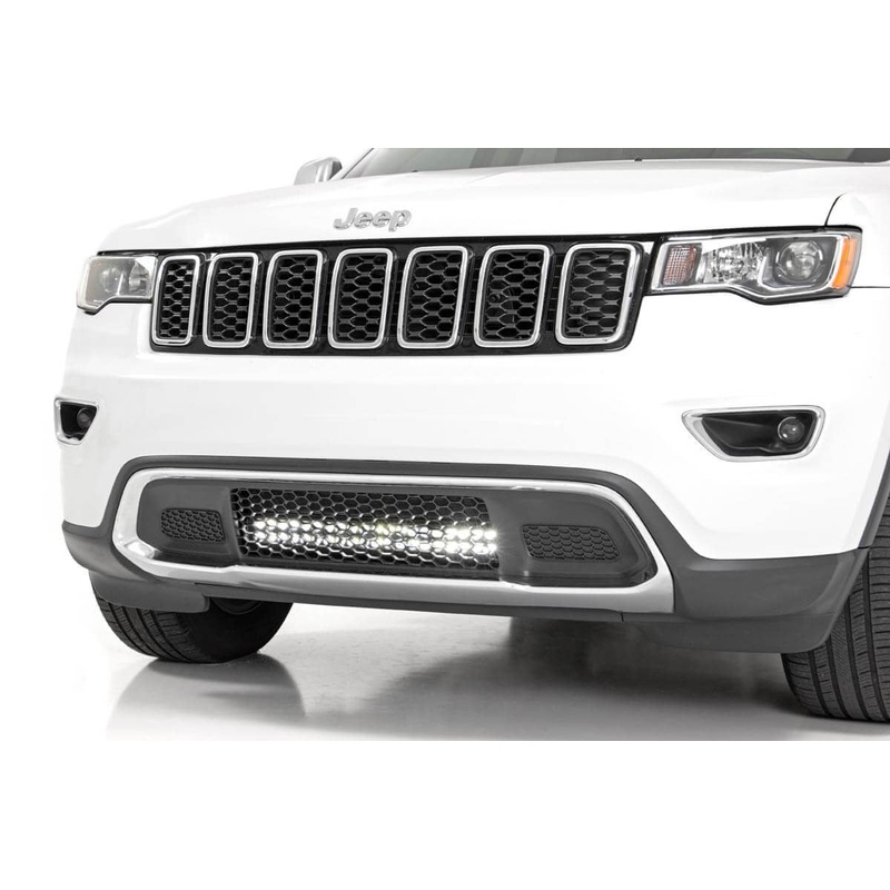 LED Light Kit | Bumper Mount | 20″ Black Dual Row | White DRL | Jeep Grand Cherokee WK2 (11-20)