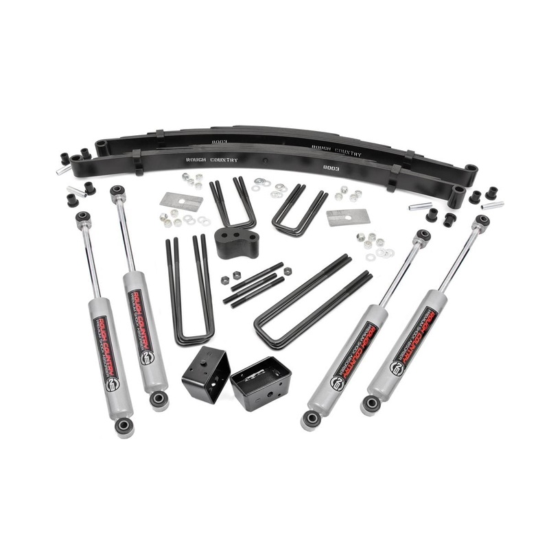 Rough Country 4 Inch Lift Kit Rear Blocks Fits Dodge Ram 3500 4WD 1981-1993