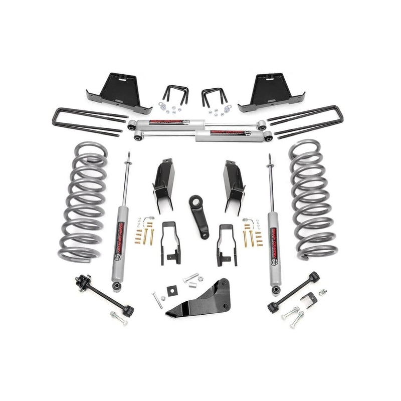 Rough Country 5 Inch Lift Kit Mega Cab Fits Dodge Ram 3500 4WD 2009-2010