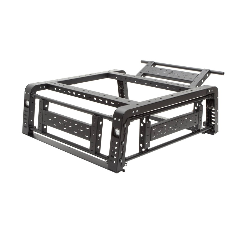 ZROADZ Z835201 Black Mild Steel Aluminum Overland Access Rack Fits 2019-2023 Ford Ranger