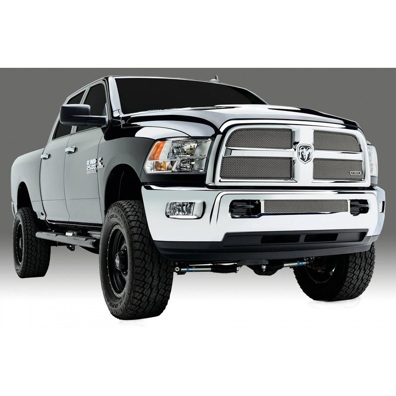 T-REX Grilles 44452 Chrome Stainless Steel Small Mesh Grille Fits 2013-2018 Ram 2500 3500