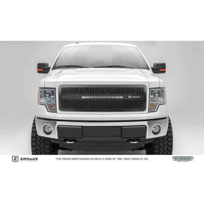 ZROADZ Z315681 Black Mild Steel Main Grille Fits 2009-2012 Ford F-150