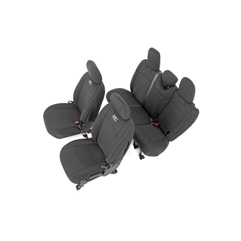 Seat Covers | Front and Rear w/ Armrest | Jeep Wrangler Unlimited 4WD (18-24)