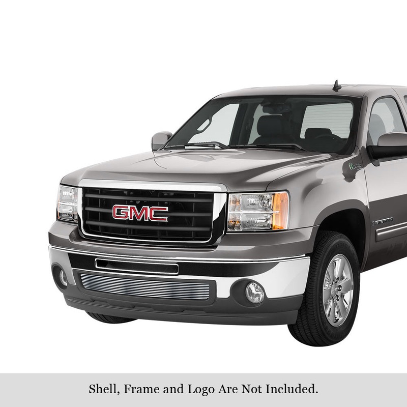 APS GR07FFD95C Lower Bumper Stainless Steel Billet Grille Fits 2007-2013 GMC Sierra 1500
