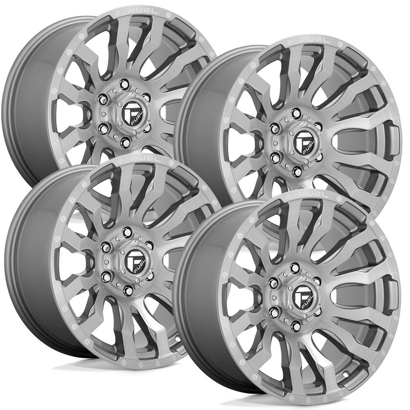 Fuel Blitz D693 Platinum Finish Aluminum Chevy / GMC SRW Wheel Kit (8×180)