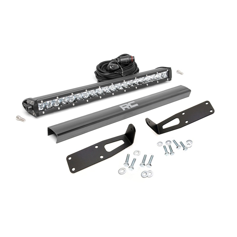LED Light Kit | Bumper Mount | 20″ Black Single Row | Ram 2500/3500 (10-18)