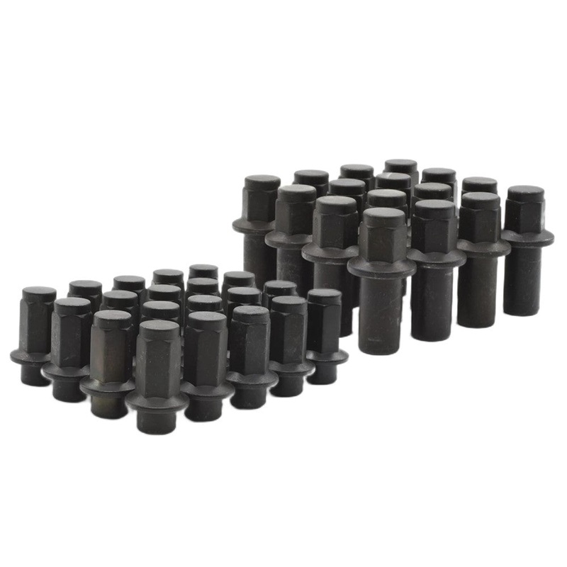 Vision 14×1.5 Black 32 Lug Kit (Fits 19.5″/20″ Vision 181 Hauler & 401 Rival)