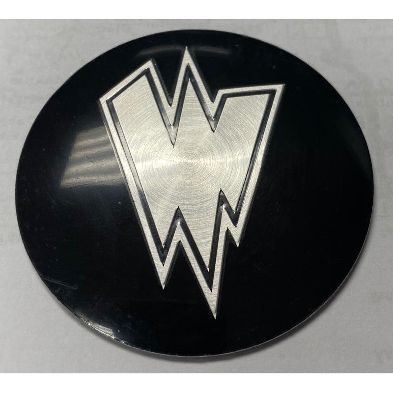 Waldoch Center Cap Logo “W” metal with sticky backing