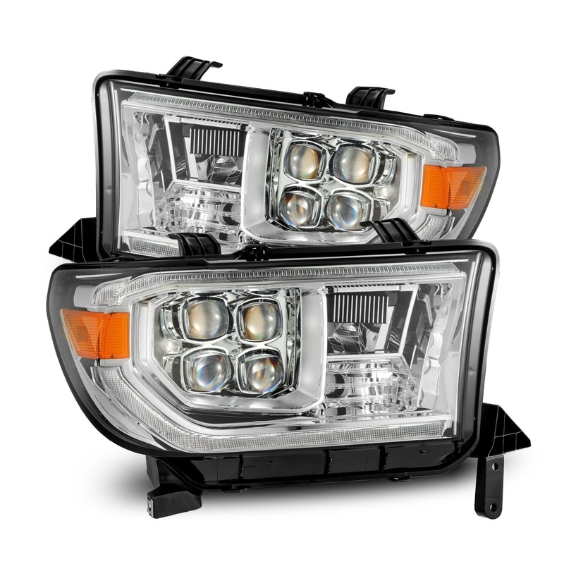 ALPHAREX 2007-2013 Toyota Tundra NOVA-Series LED Projector Headlights Chrome (With Level Adjuster)