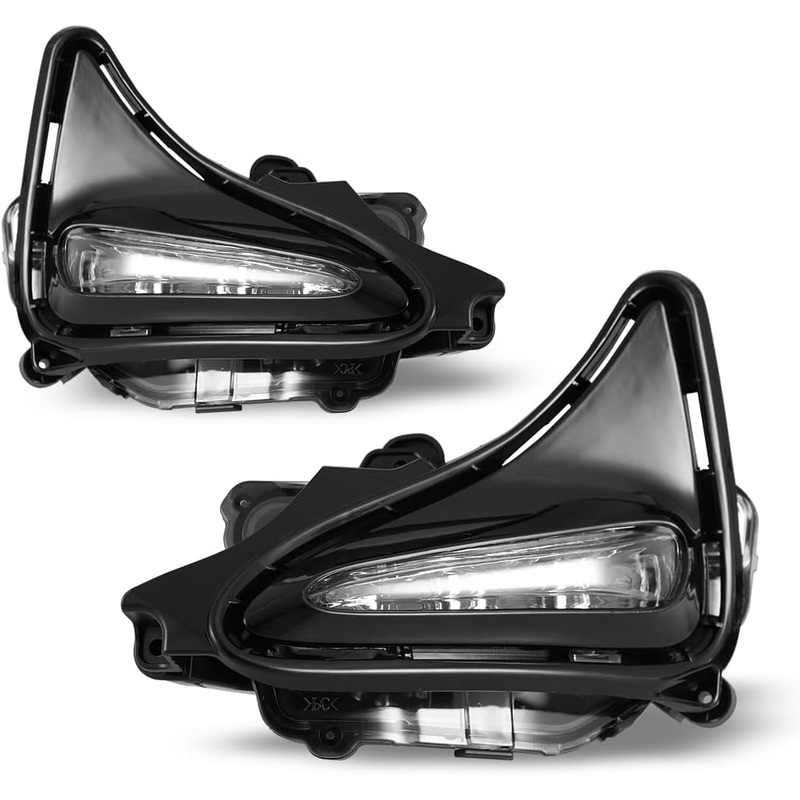 For 2017-2019 Toyota Corolla LED DRL – Chrome/ Clear