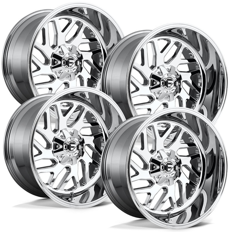 Fuel Triton D609 Chrome Finish Aluminum Chevy / GMC SRW Wheel Kit (8×180)