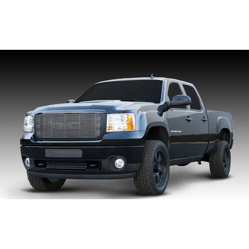 T-REX Grilles 21209 Polished Aluminum Horizontal Grille Fits 2011-2014 GMC Sierra 2500 Sierra 3500